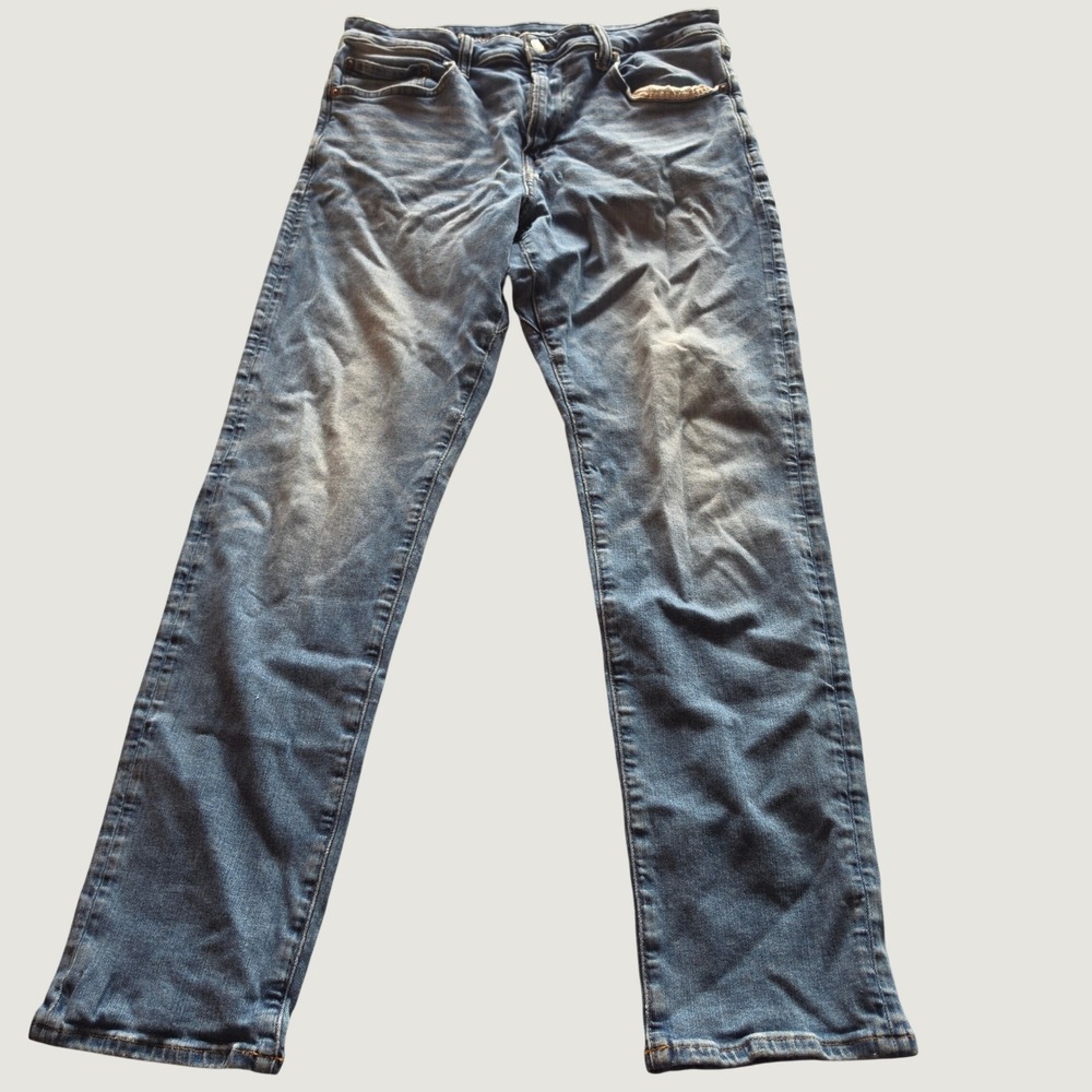 American Eagle Airflex+ Move-Free Athletic Jeans Mens 34x32 Medium Wash Blue